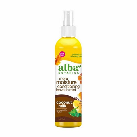 Alba Botanica, More Moisture Conditioning Leave-In Mist Coconut Milk, 8 Oz Alba Botanica