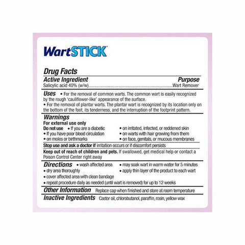 Wart Stick, Solid-Stick Remover Maximum Strength, 0.2 oz Wart Stick