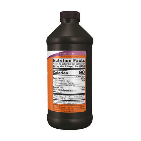 Now Foods, Sunflower Liquid Lecithin, 16 Fl Oz Now Foods