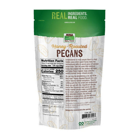Now Foods, Honey Roasted Pecans, 8 Oz Now Foods