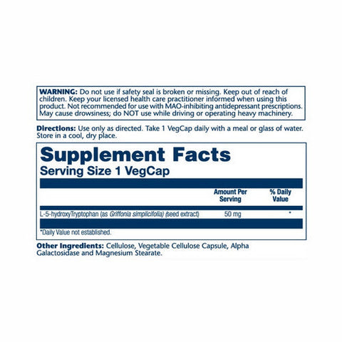 Solaray, 5-HTP, 60 Caps Solaray