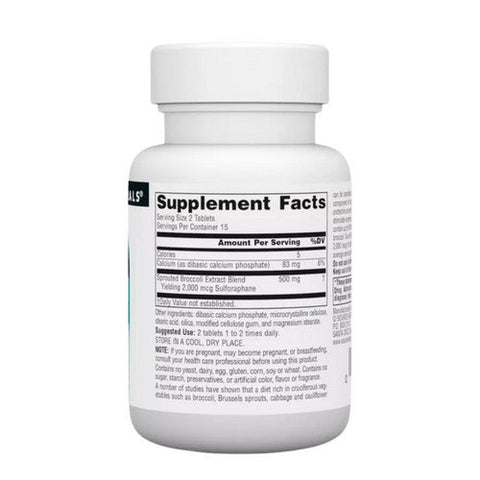 Source Naturals, Broccoli Sprouts Extract, 250 Mg, 30 Tabs Source Naturals