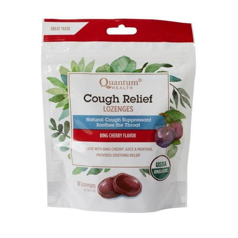 Quantum Health, Cough Relief Bing Cherry, 18 Lozenges Quantum Health