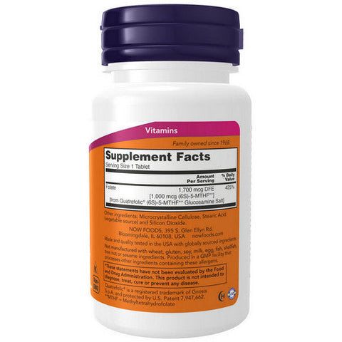 Now Foods, Methyl Folate, 1,000 mcg, 90 Tabs Now Foods
