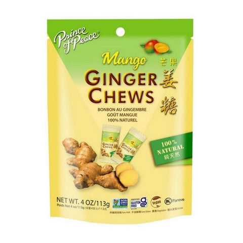 Prince Of Peace, Mango Ginger Chews, 4 Oz Prince Of Peace