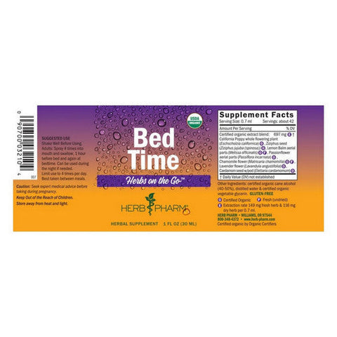 Herb Pharm, Herb on The Go Bed Time, 1 Oz Herb Pharm