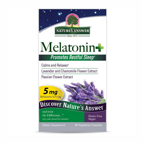 Melatonin Plus 60 Veg Caps by Nature's Answer