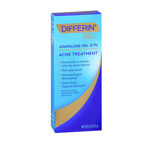 Differin, Adapalene Gel 0.1% Acne Treatment, 1.6 Oz Differin