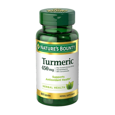 Nature's Bounty, Nature's Bounty Turmeric Capsules, 450 Mg, 60 Caps Nature's Bounty