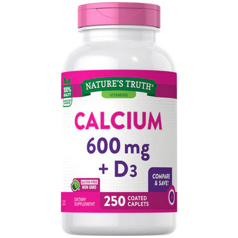 Calcium + D3 Caplets 250 Tabs by Nature's Truth