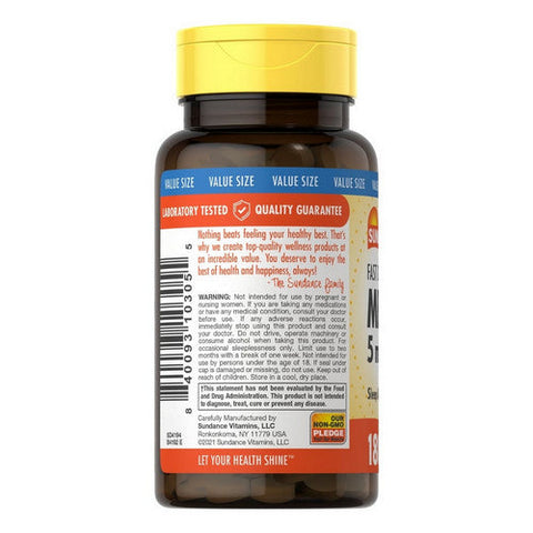 Sundance, Melatonin Sleep Fast Dissolve Natural Berry, 5 Mg, 180 Tabs Sundance