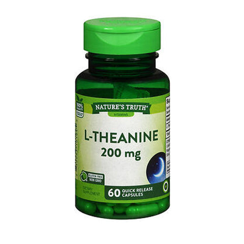 Nature's Truth, L-Theanine Quick Release Capsules Double Strength, 200 Mg, 60 Caps Nature's Truth