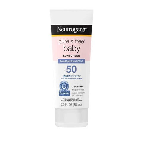 Neutrogena, Pure And Free Baby Zinc Oxide Sunscreen Spf 50, 3 Oz Neutrogena