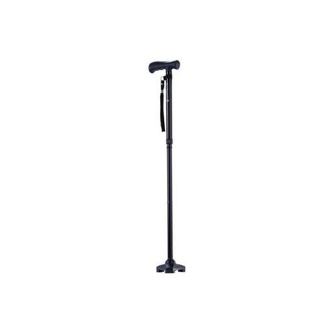 Drive Medical, Folding Cane HurryCane  Freedom Edition Aluminum 30-1/2 to 37-1/2 Inch Height Black, Count of 1 Drive Medical
