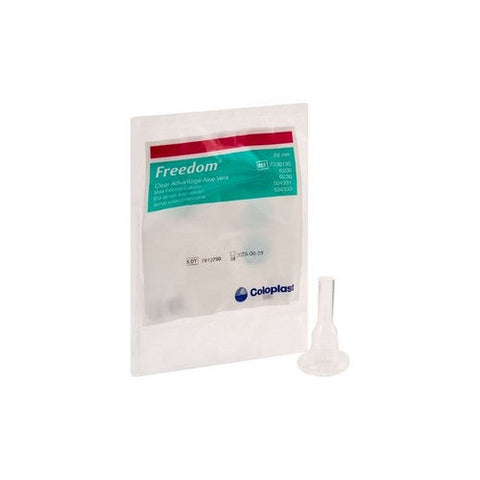 Coloplast, Male External Catheter Freedom Clear Advantage Self Adhesive Strip Silicone Medium, Count of 100 Coloplast