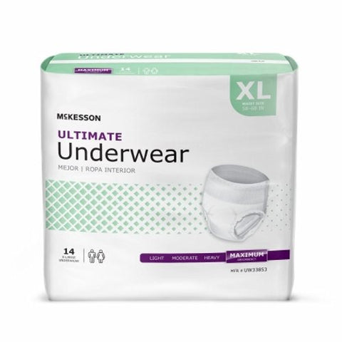 Unisex Adult Absorbent Underwear Count of 56 by McKesson