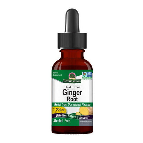 Nature's Answer, Ginger Root Fluid Extract Alcohol-Free, 1000 Mg, 1 Oz Nature's Answer