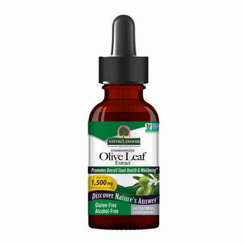 Nature's Answer, Olive Leaf Extract Standardized Alcohol-Free, 1500 Mg, 2 Oz Nature's Answer