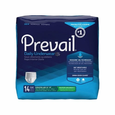 First Quality, Male Adult Absorbent Underwear with Tear Away Seams 2X-Large PUM-517, Count of 14 First Quality