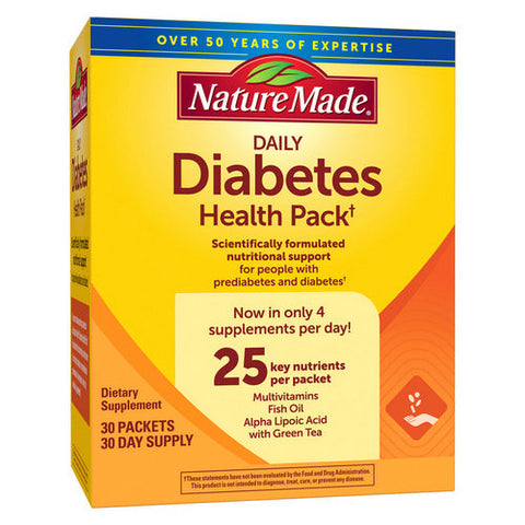 Nature Made, Daily Diabetes Health Pack, 30 Count Nature Made