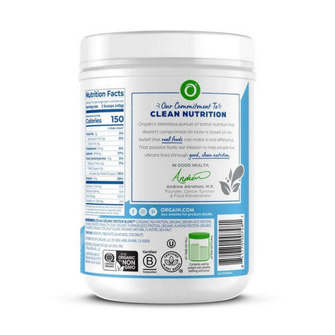 Orgain, Organic Simple Plant Protein, Vanilla 1.25 lbs Orgain