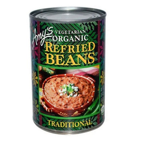 Amys, Organic Vegetarian Refried Beans Traditional, 15.4 Oz(Case Of 12) Amys
