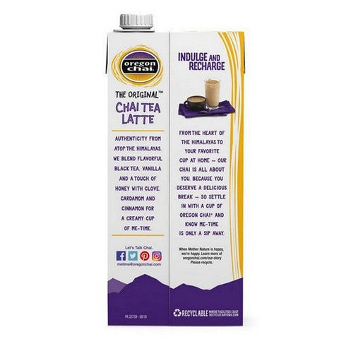 Oregon Chai, Chai Tea Latte Original, 32 Oz(Case Of 6) Oregon Chai