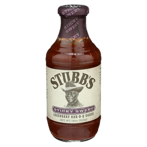Sticky Sweet Bbq Sauce Case of 6 X 18 Oz by Stubbs