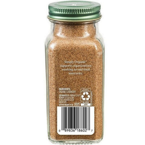Simply Organic, Organic Coriander Seed Ground, 2.29 Oz(Case Of 6) Simply Organic