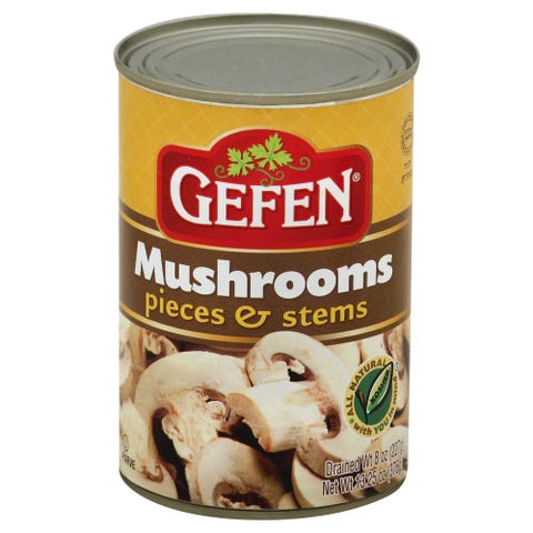 Gefen, Mushroom Pces & Stms, 8 Oz(Case of 12) Gefen