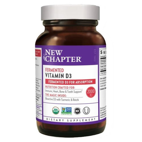 Fermented Vitamin D3 30 Veg Tabs by New Chapter