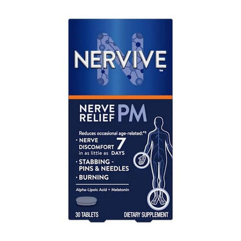 Nervive, Nerve Relief Pm Dietary Supplement, 30 Tabs Nervive