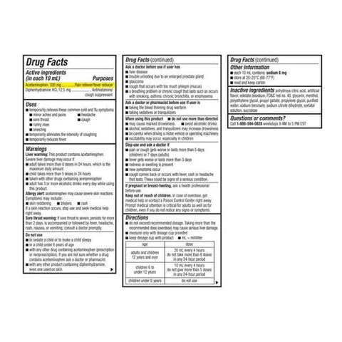 Dimetapp, Children's Multi-Symptom Cold & Flu liquid Red Grape, 4 Oz Dimetapp