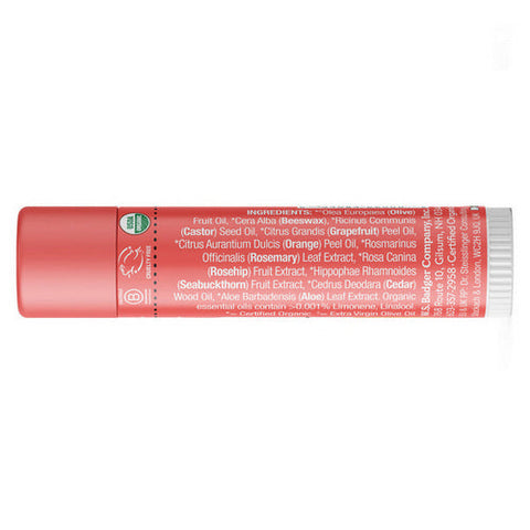 Badger Balm, Classic Lip Balm Pink Grapefruit, .15 Oz Badger Balm