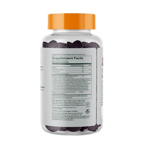 Om Mushrooms, Mushroom Master Blend Mushroom Gummies Mixed Berry, 56 Count Om Mushrooms