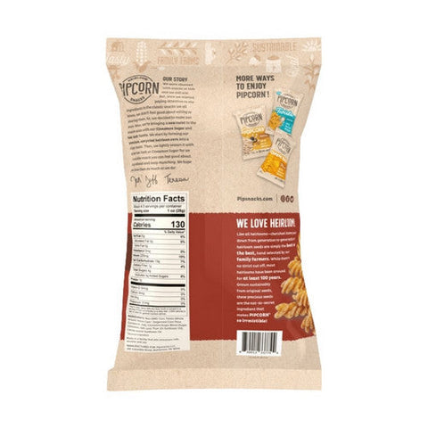 Pipcorn, Twists Cinnamon Sugar, 4.5 Oz (Case Of 12) Pipcorn