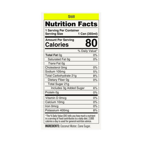 Coaqua, Original Super Premium Coconut Water, 8.4 Oz(Case Of 6) Coaqua