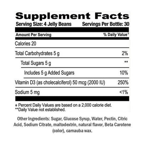 Human Beanz, Vitamin D3 Strawberry Blast, 120 Count Human Beanz