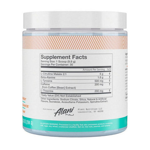Alani Nu, Pre Workout Island Crush, 10.2 Oz Alani Nu