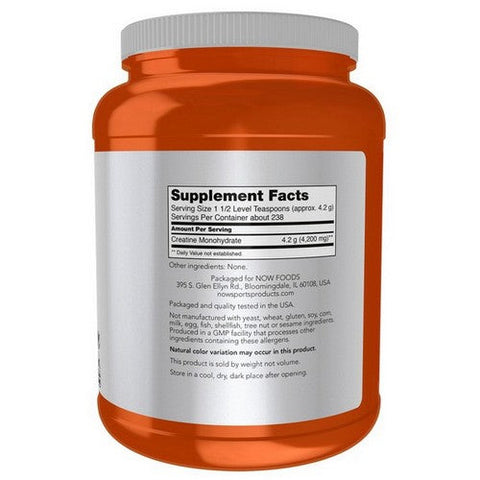 Now Foods, Creatine Monohydrate Micronized Powder, 2.2 Lbs Now Foods