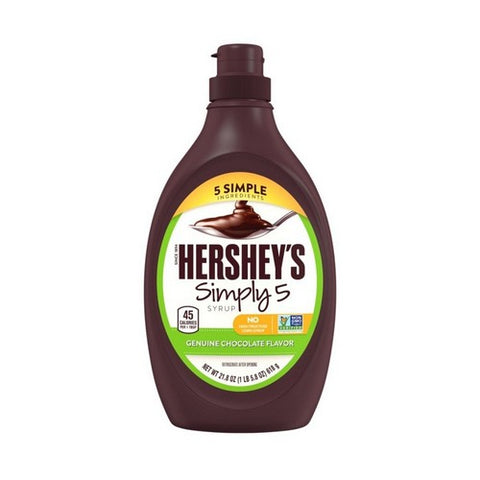 Simply 5 Chocolate Syrup 21.8 Oz (Case Of 12) by The Hershey Company