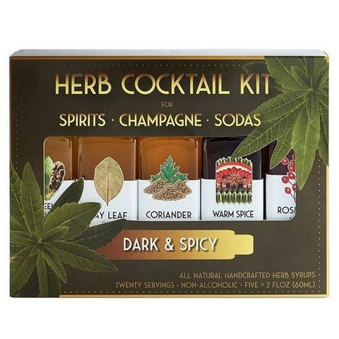 Dark And Spicy Cocktail Kit Bottles 2 Oz by Floral Elixir Co.