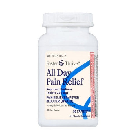 Foster And Thrive, All Day Pain Relief Naproxen Sodium, 220 Mg, 90 Caps Foster And Thrive