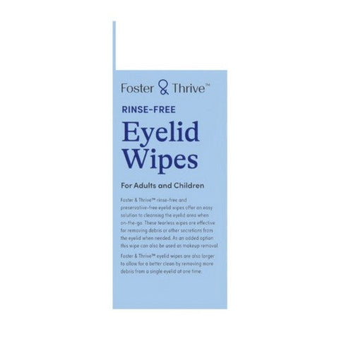 Foster And Thrive, Rinse Free Eyelid Wipes, 30 Count Foster And Thrive