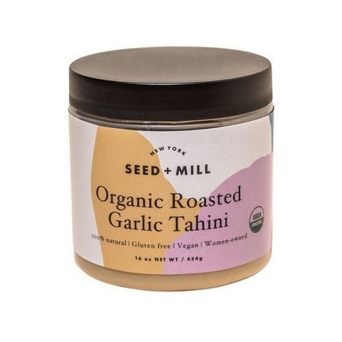 Seed Plus Mill, Organic Roasted Garlic Tahini, 16 Oz (Case Of 6) Seed Plus Mill
