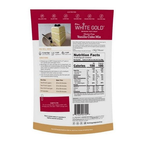 Extra White Gold, Vanilla Cake Mix, 15.9 Oz (Case Of 6) Extra White Gold