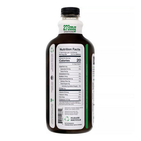 Bizzy Coffee, Organic Cold Brew Coffee Espresso Blend Unsweetened, 48 Oz (Case Of 6) Bizzy Coffee