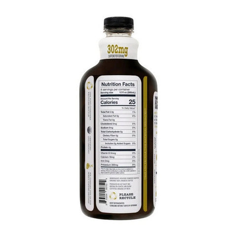 Bizzy Coffee, Organic Light Roast Unsweetened Cold Brew Coffee, 48 Oz (Case Of 6) Bizzy Coffee