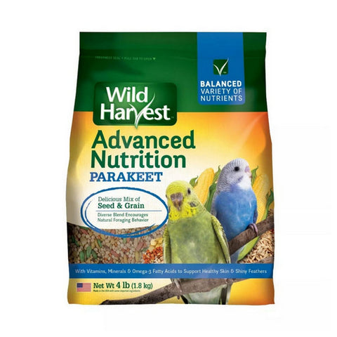 Parakeet Advanced Nutrition Diet 4 Lbs (Case Of 4) by Wild Harvest