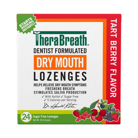 Therabreath, Dry Mouth Lozenges Tart Berry, 24 Lozenges Therabreath